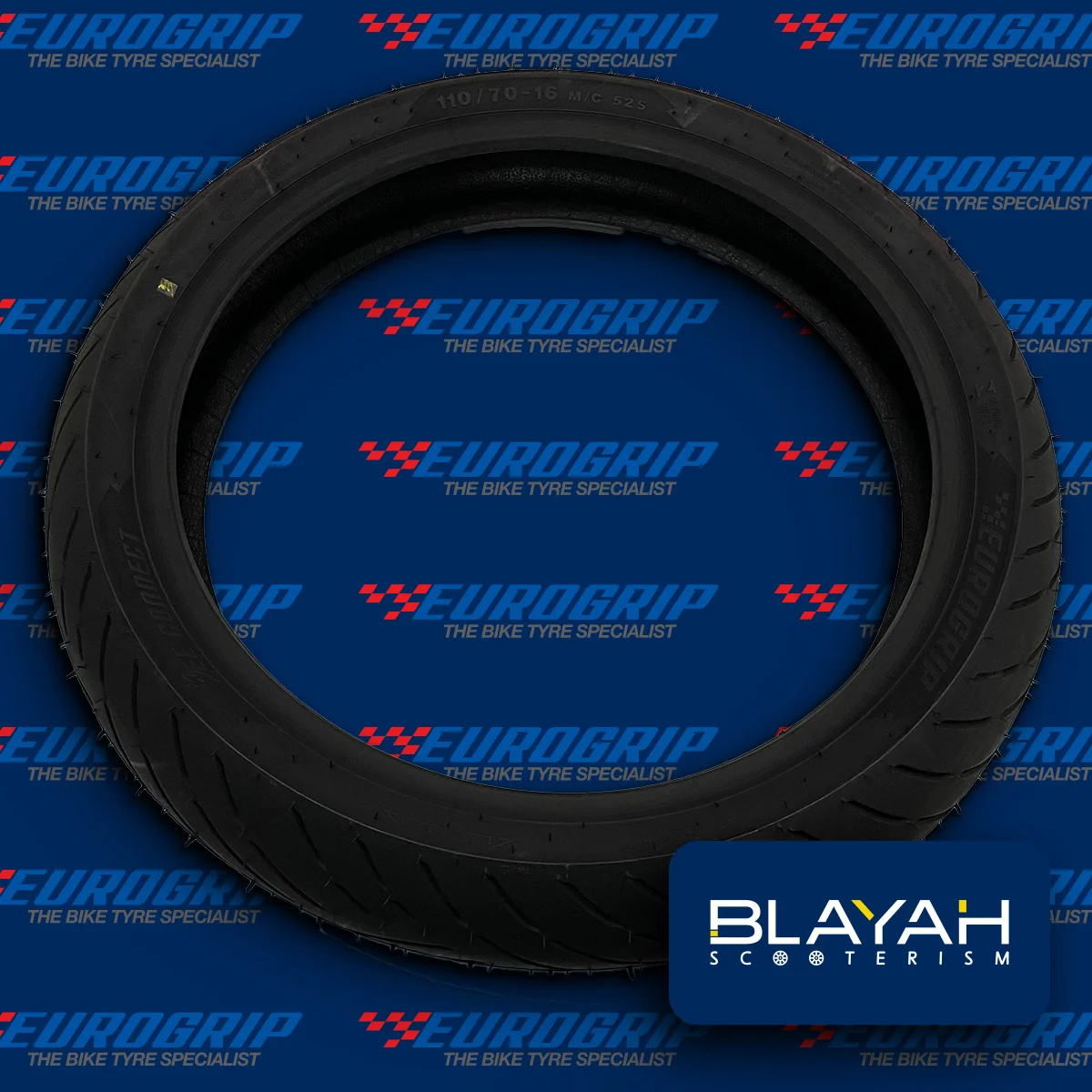 Pneu 110/70-16 Tubeless EUROGRIP🇪🇺 (PN1107016TE)