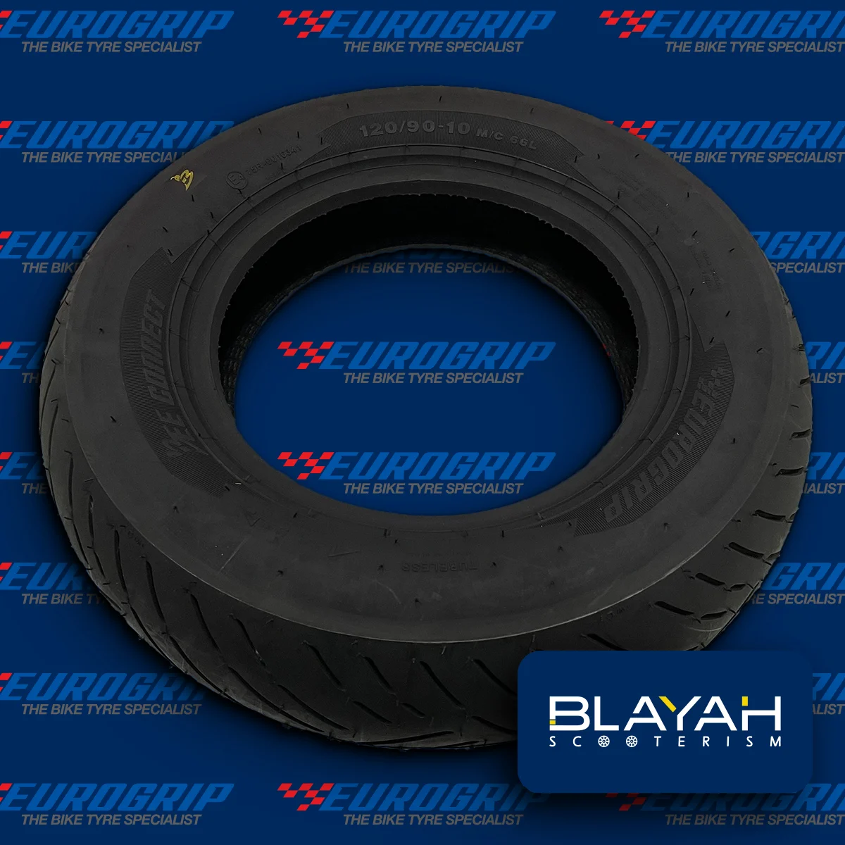 Pneu 120/90-10 Tubeless EUROGRIP🇪🇺 (PN1209010T66E)