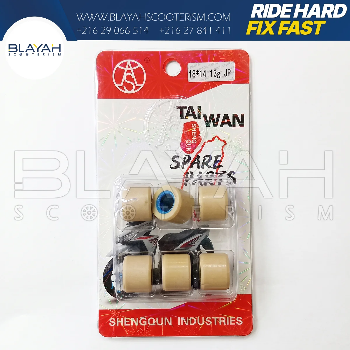 JEUX DE GALETs 18*14 13Gr JP - AS - Pièce Scooter Tunisie