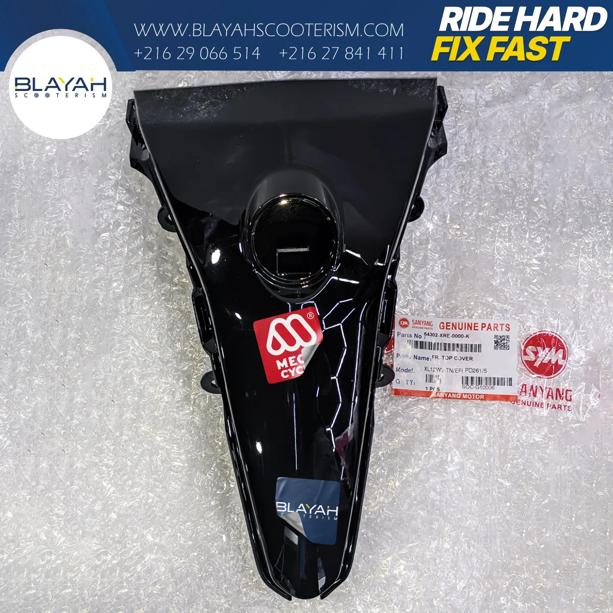 TOP COVER avant sym - Sym by Mega cycle - Pièce Scooter Tunisie