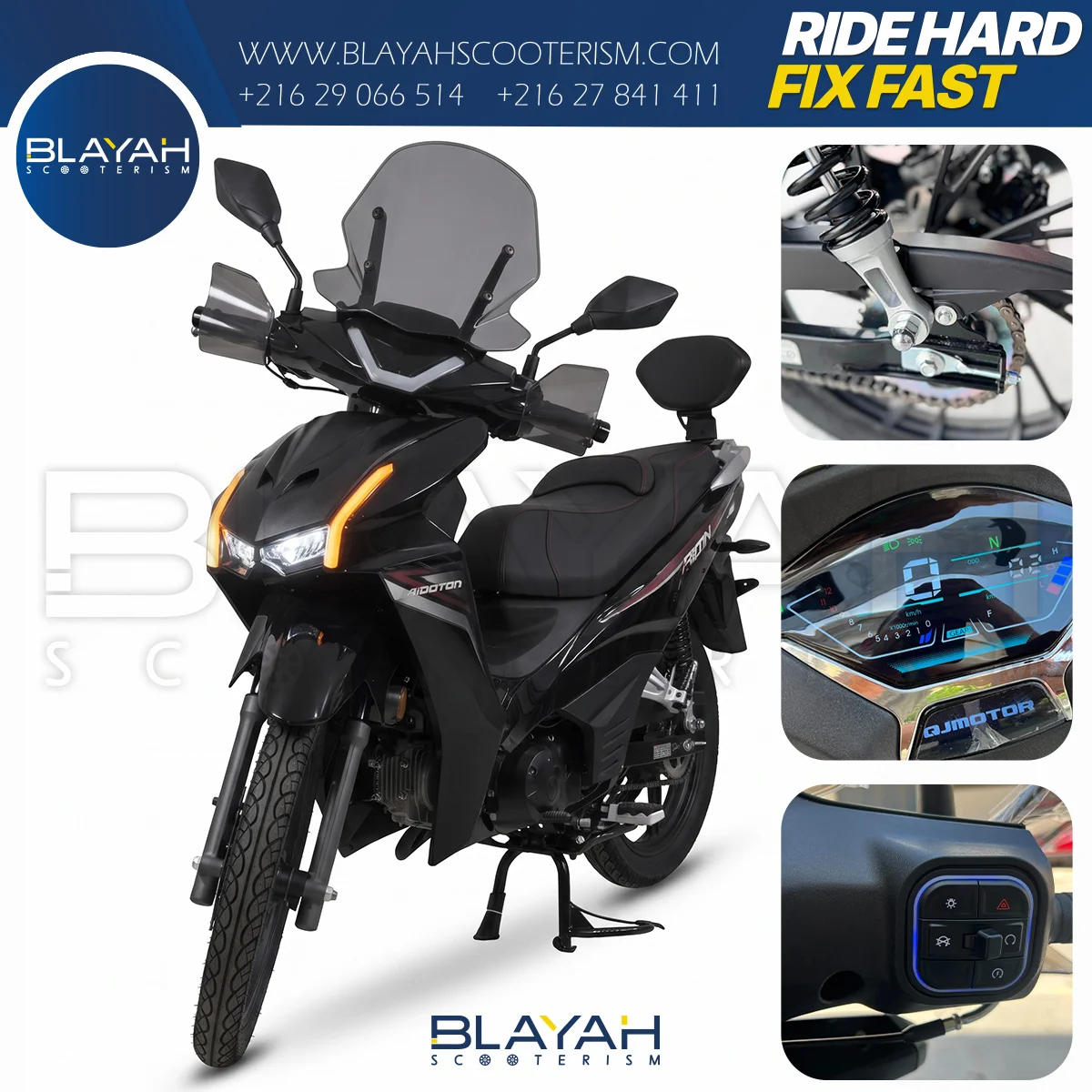 QJ RK-125 - QJMOTORS - Pièce Scooter Tunisie