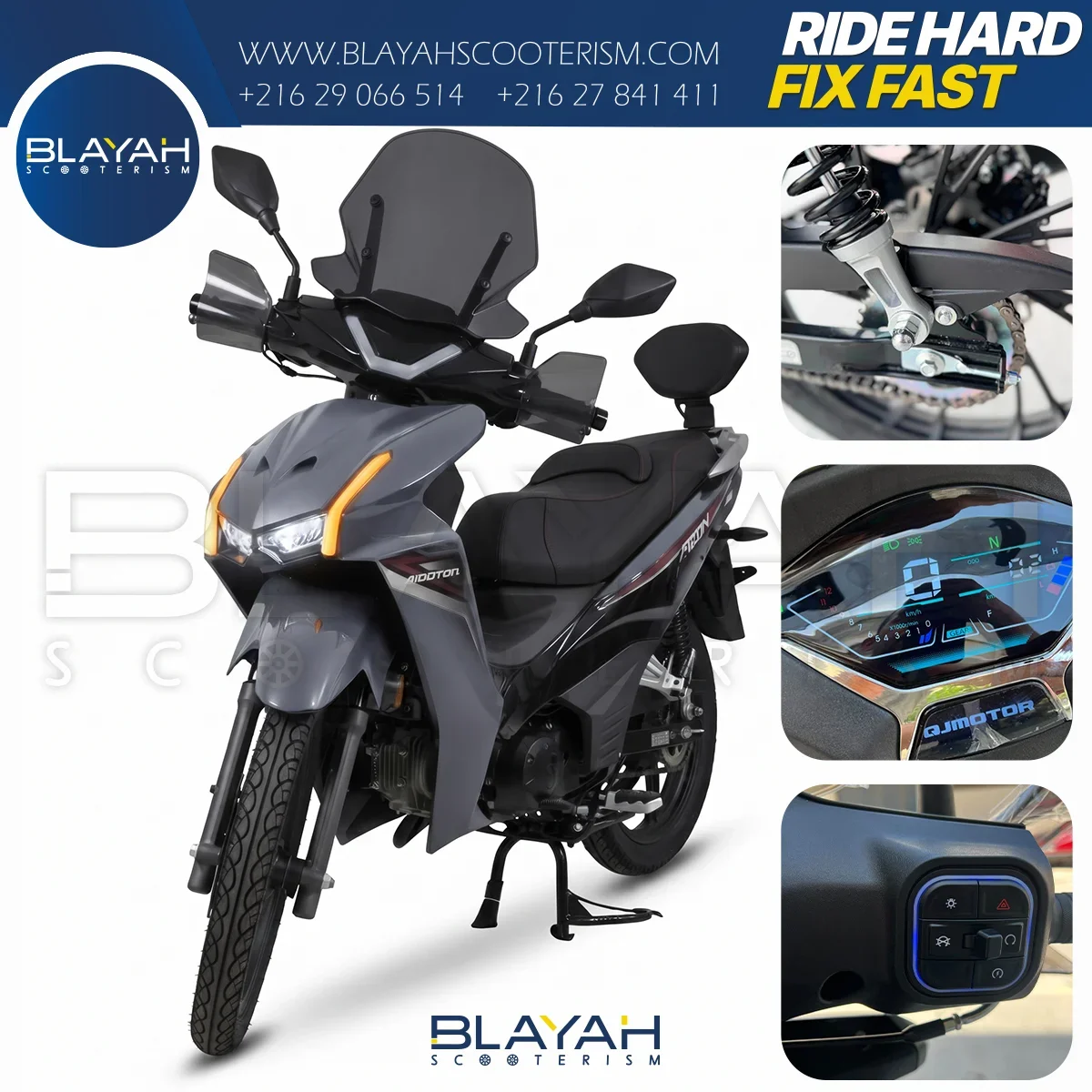 QJ RK-125 - QJMOTORS - Pièce Scooter Tunisie