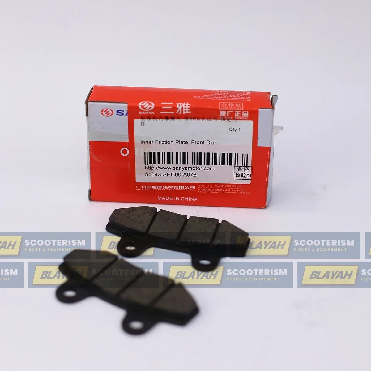 Plaquettes de frein avant