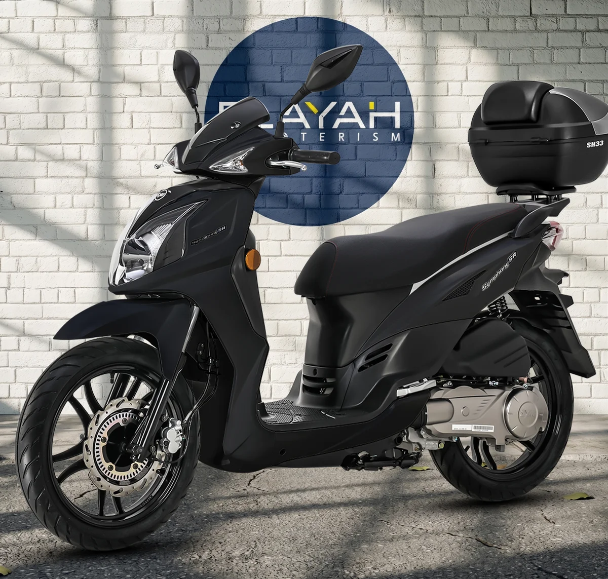 SYMPHONY SR euro4 black - Sym by Mega cycle - Pièce Scooter Tunisie